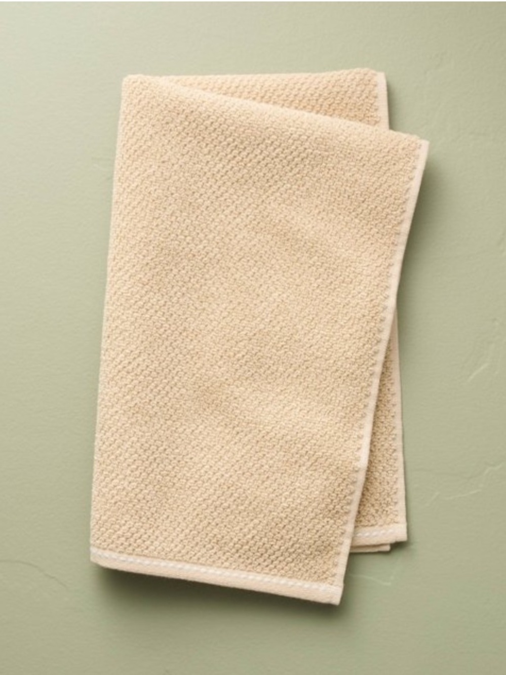 HEARTH & HAND NWT Hand Towel Tan/Cream
